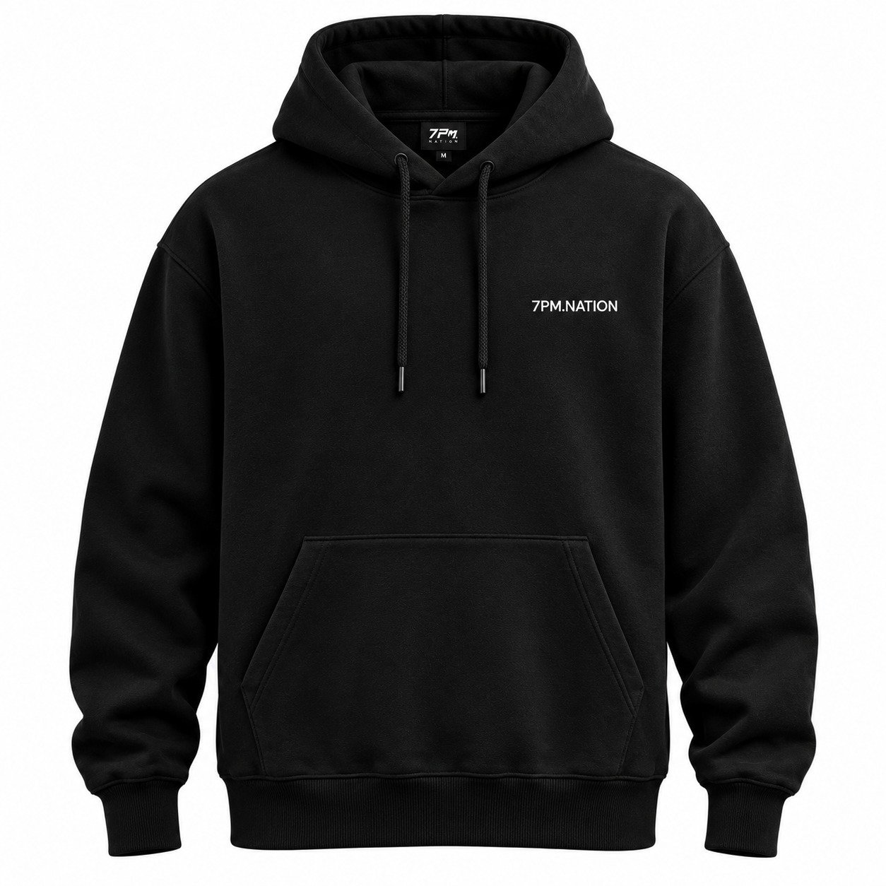 Hoodie - model pullover warna hitam