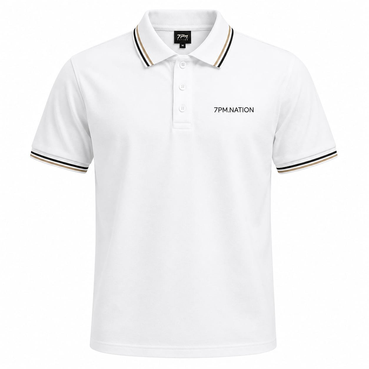 Kaos polo custom - warna putih