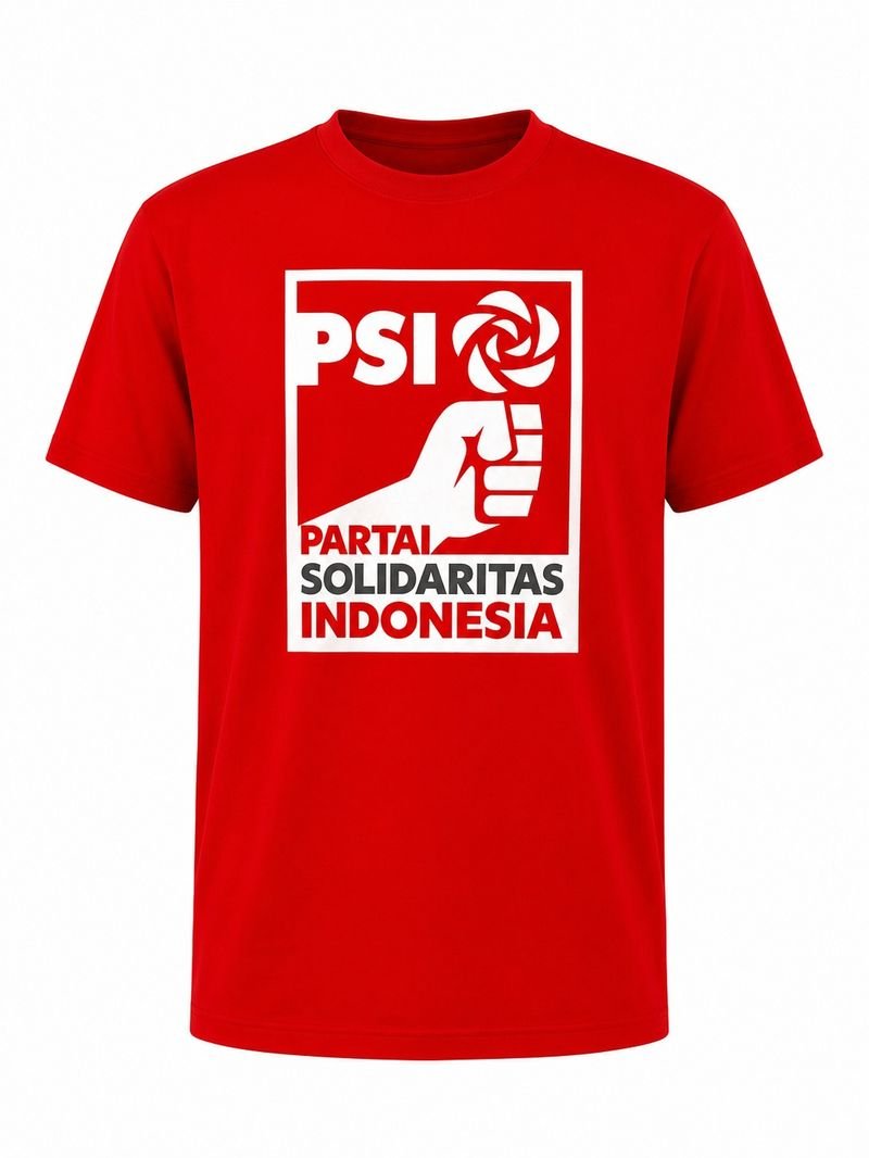 Kaos custom sablon tampak belakang